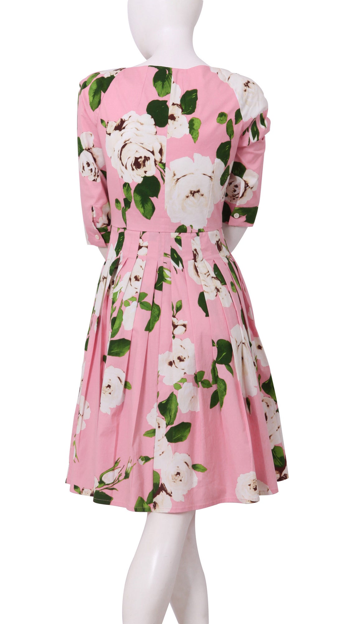 3/4 Sleeve | Amber Queen | Soft Rose Ivory | Back | Dress By Samantha Sung