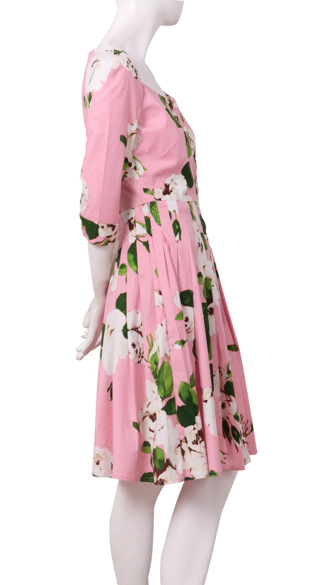 3/4 Sleeve | Amber Queen | Soft Rose Ivory | Right | Dress By Samantha Sung