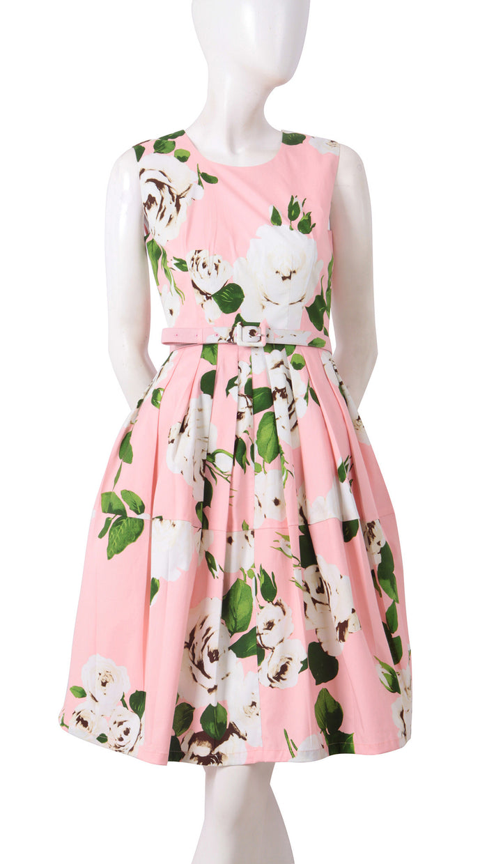Sleeveless | Amber Queen | Soft Rose Ivory | Front | Dress By Samantha Sung
