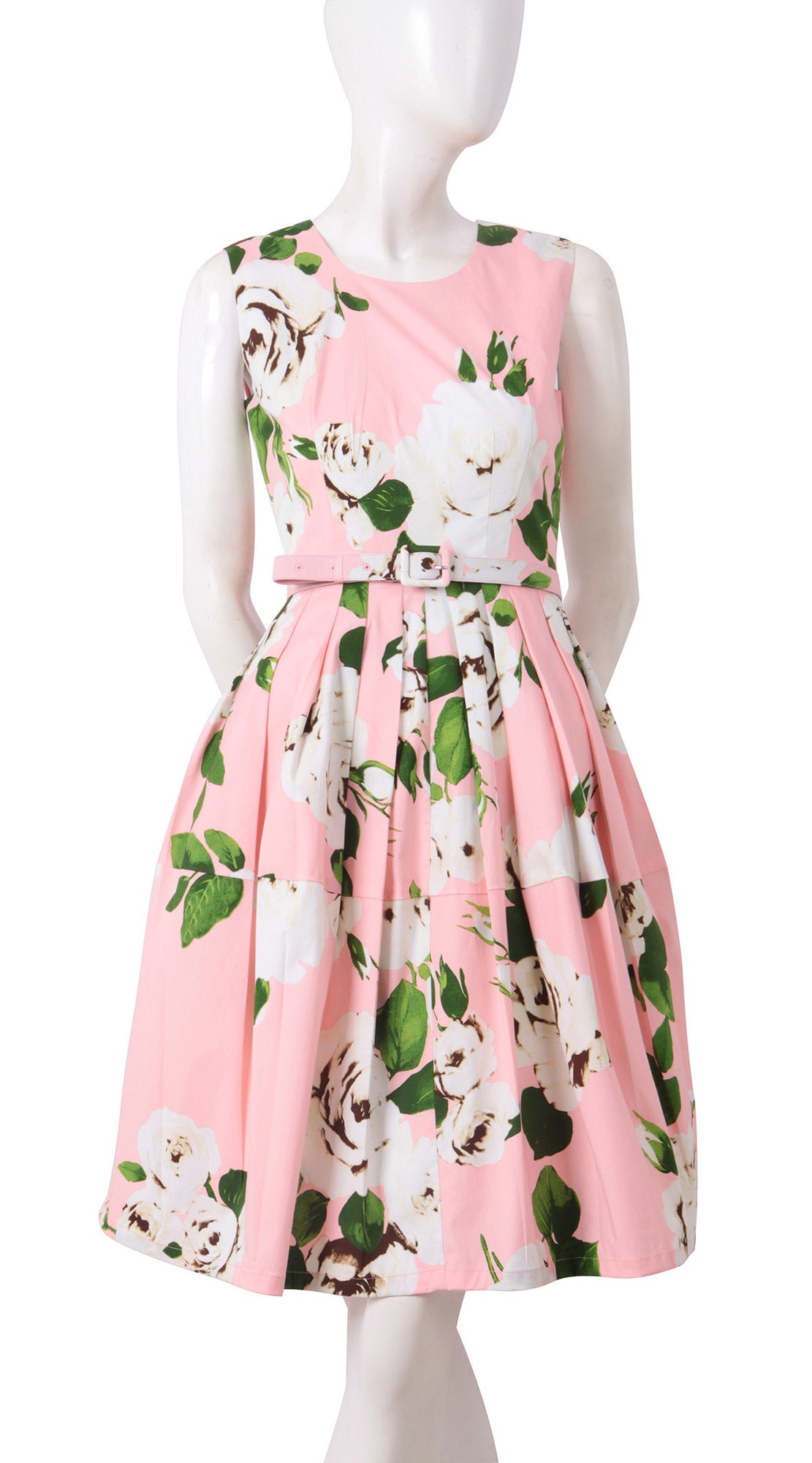 Sleeveless | Amber Queen | Soft Rose Ivory | Front | Dress By Samantha Sung