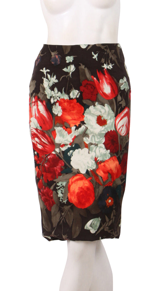 Regular | Bollongier Tulip Dark | Dark Sepia Scarlet Red | Style | Skirt By Samantha Sung