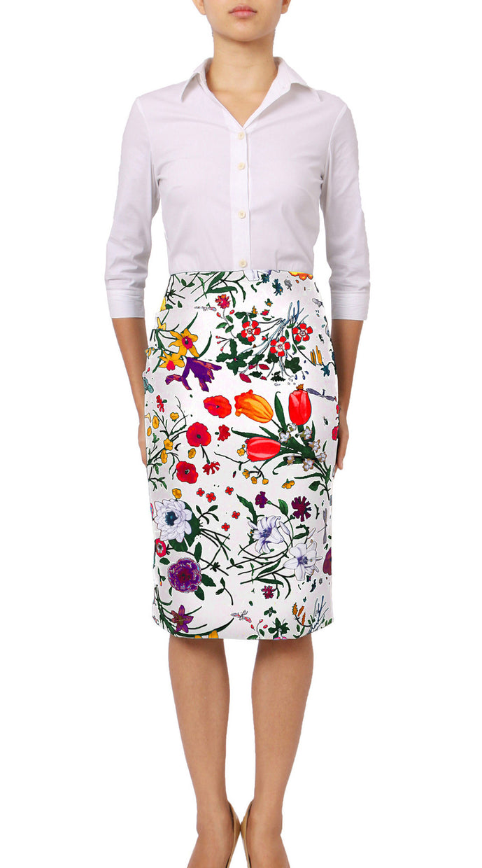 Annette Skirt Cotton Stretch (Botanical Garden)