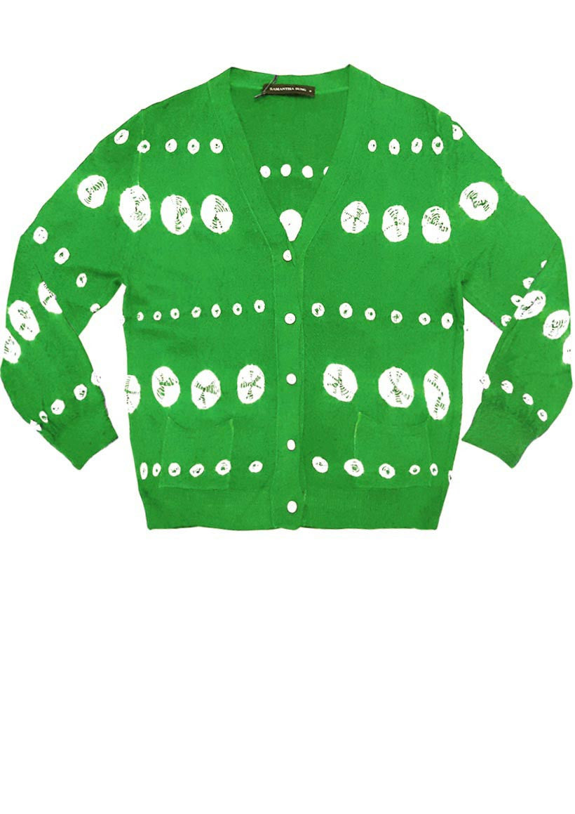 Charlotte Cardigan 3/4 Sleeve (Miura Shibori)