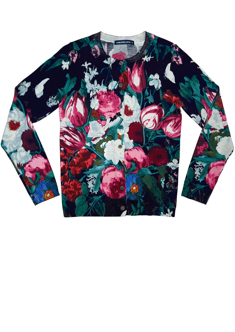 | Regular | Bollongier | Indigo Rose | Front-1 | Cardigan by Samantha Sung