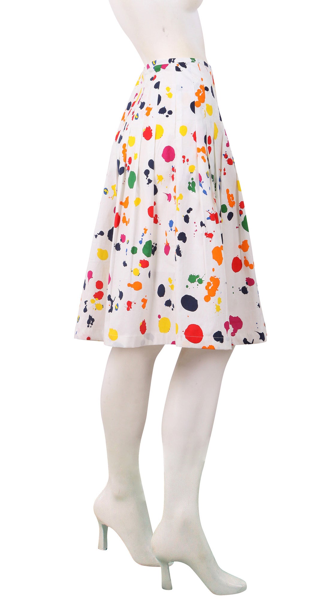 Regular | Color Drip | White Red | Right | Skirt By Samantha Sung