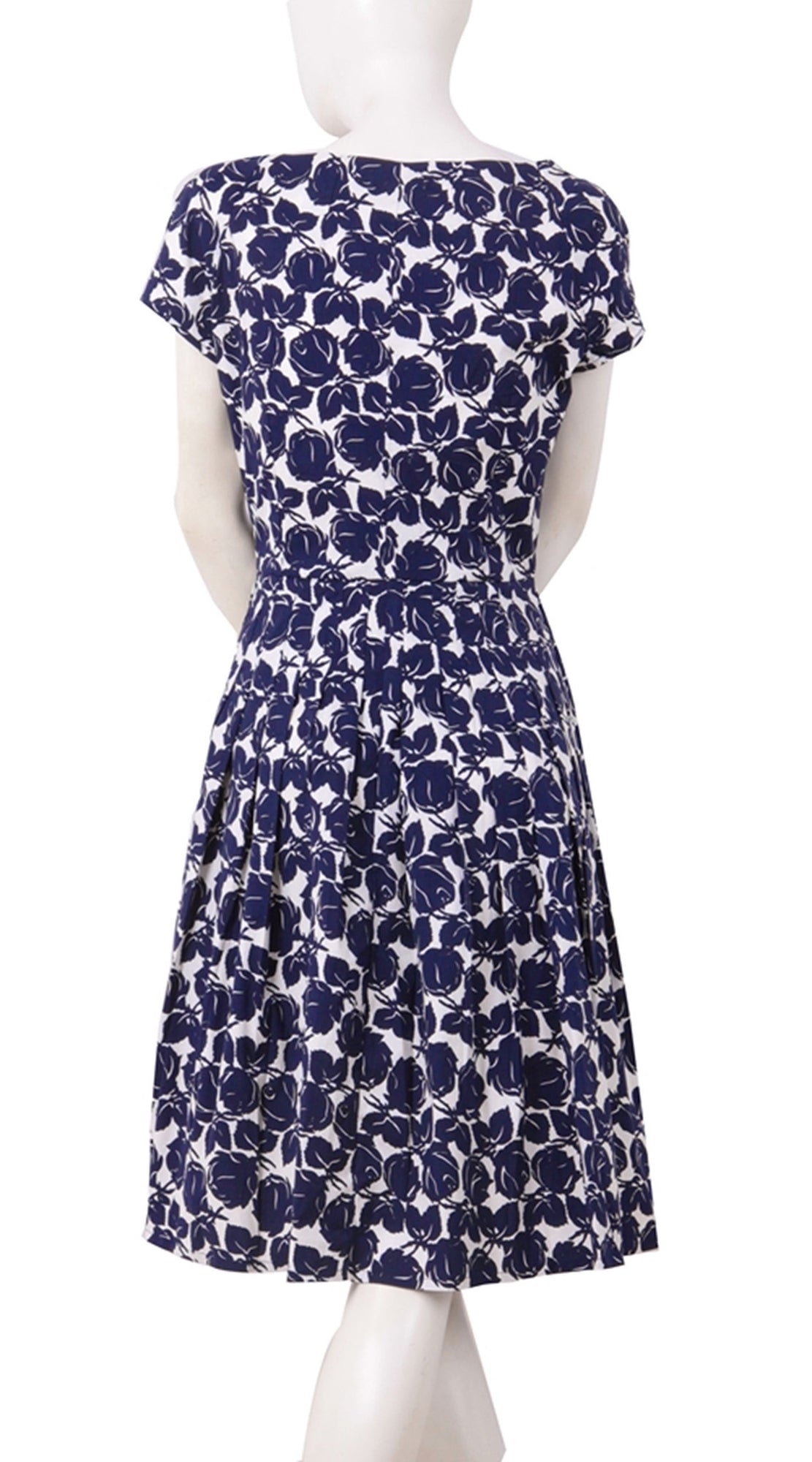 Cap Sleeve | Corfu Rose | White Indigo | Back | Dress By Samantha Sung