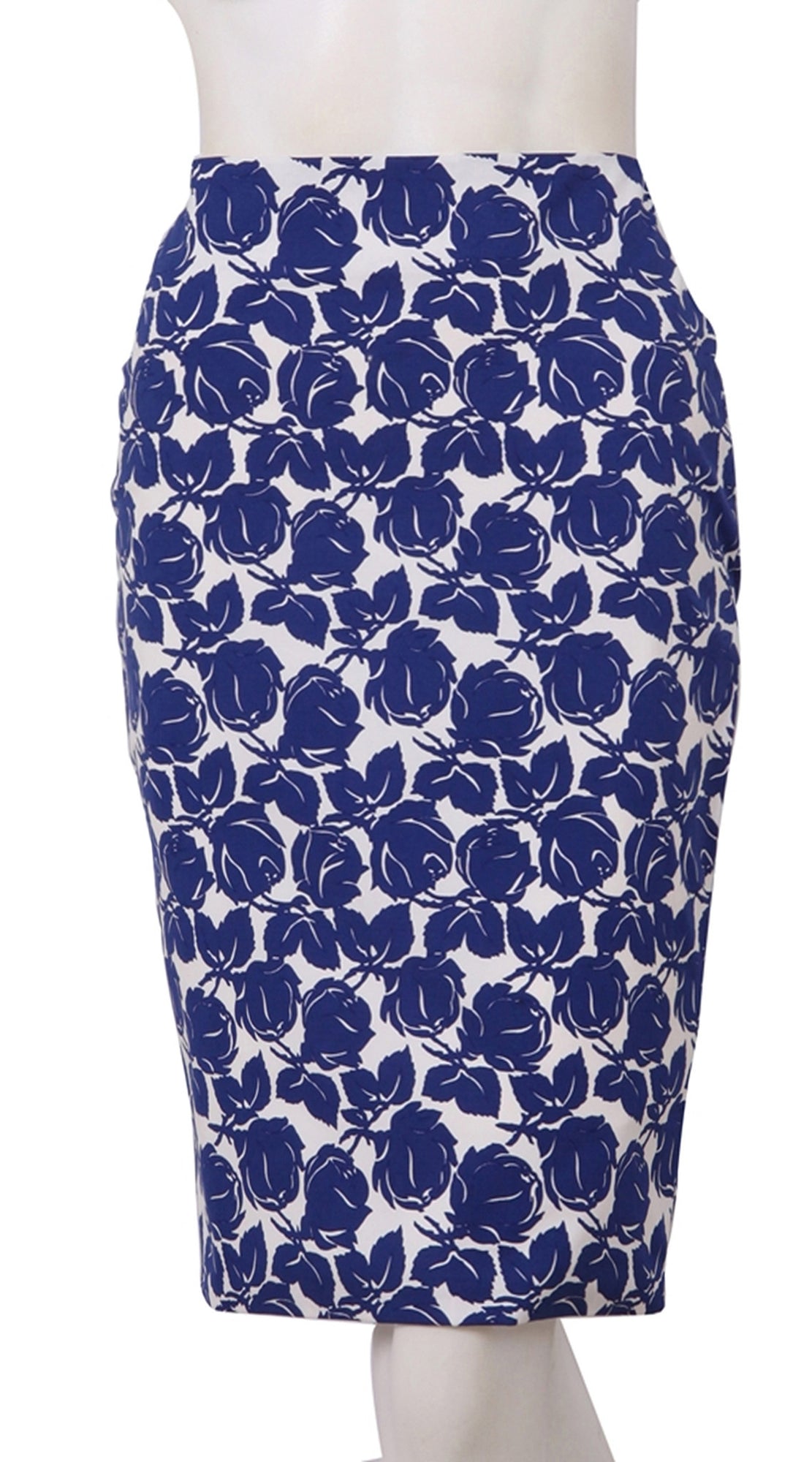 Regular | Corfu Rose | White Cobalt Blue | Front | Skirt By Samantha Sung