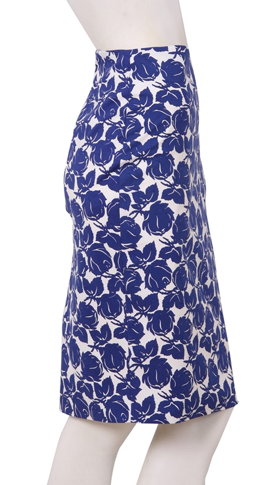 Regular | Corfu Rose | White Cobalt Blue | Right | Skirt By Samantha Sung
