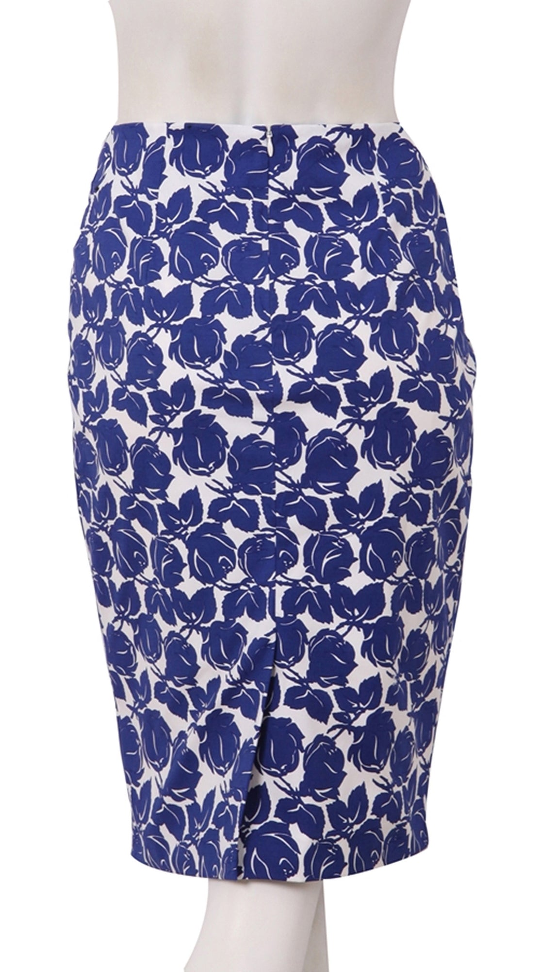 Regular | Corfu Rose | White Cobalt Blue | Back | Skirt By Samantha Sung