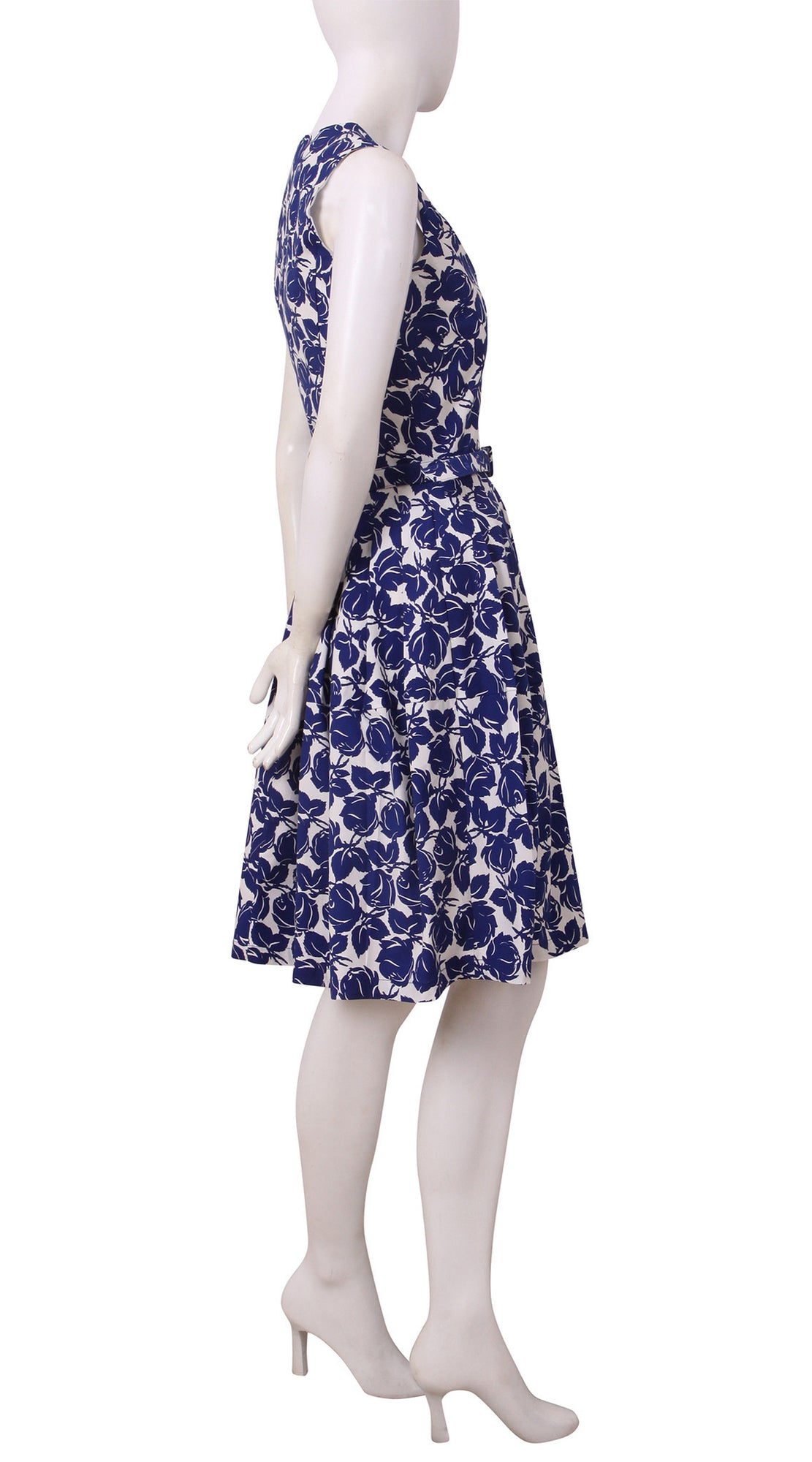 Sleeveless | Corfu Rose | White Admiral Blue | Right | Dress By Samantha Sung