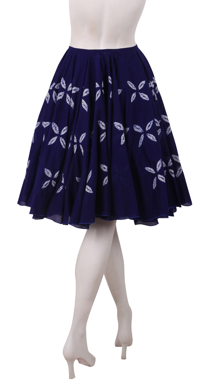 Regular | Cross Lips | Admiral Blue | Back | Skirt By Samantha Sung