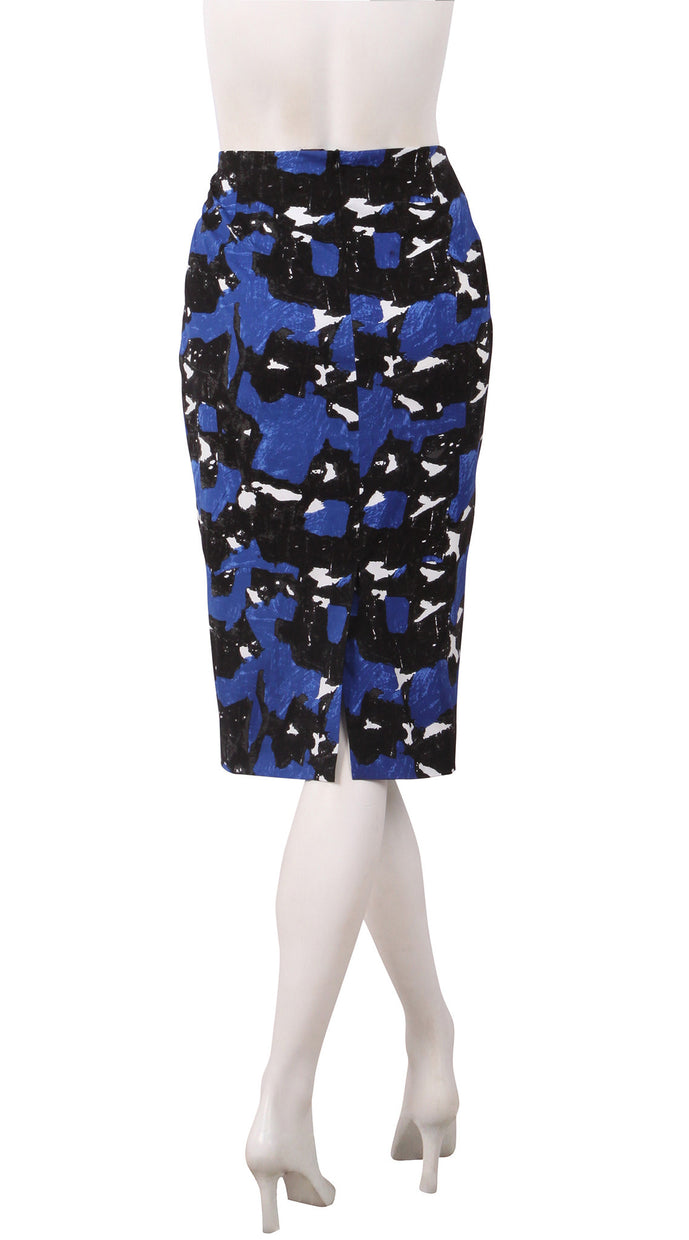 Regular | Degas | Black Cobalt Blue | Back | Skirt By Samantha Sung