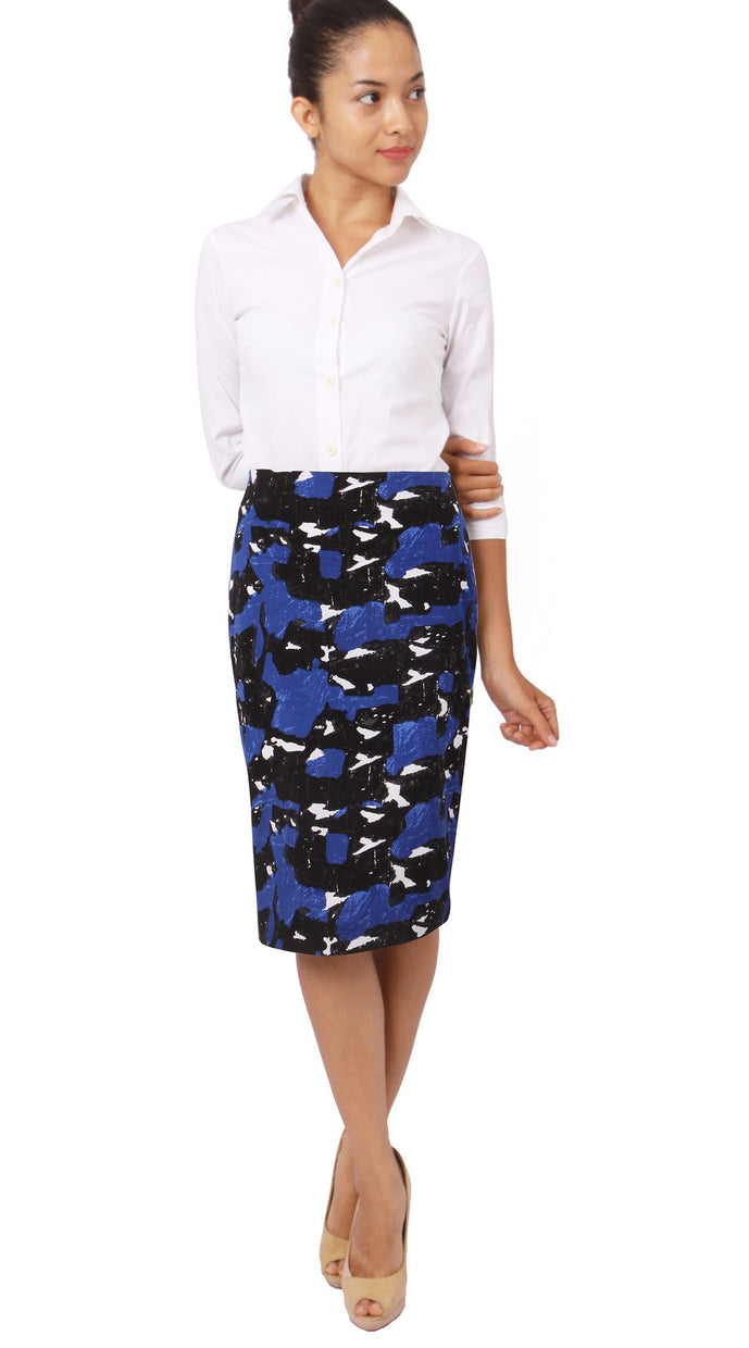 Regular | Degas | Black Cobalt Blue | Style | Skirt By Samantha Sung