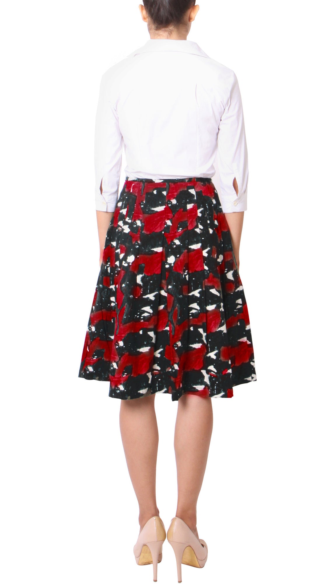 Regular | Degas | Black Indian Red | Back | Skirt By Samantha Sung