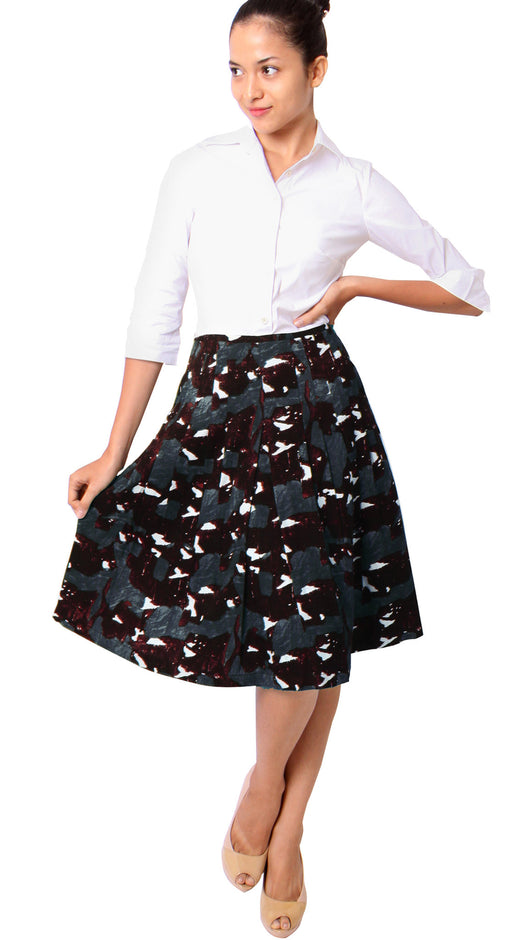 Regular | Degas Dark | Dark Mahogany Grey | Style | Skirt By Samantha Sung
