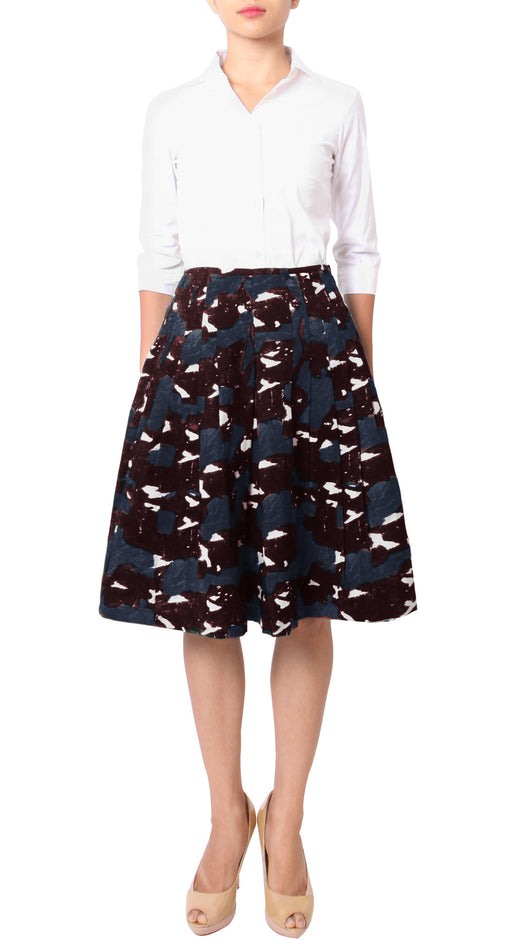 Regular | Degas Dark | Dark Mahogany Grey | Style | Skirt By Samantha Sung