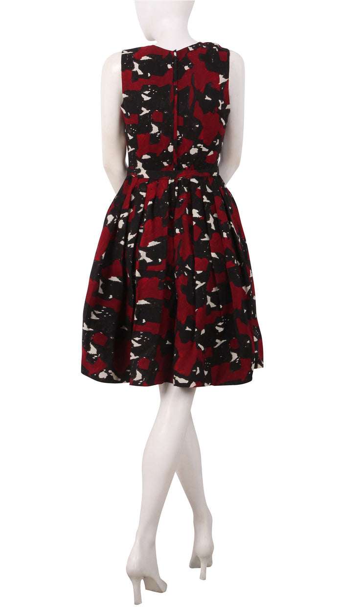 Sleeveless | Degas Black | Dark Black Maroon | Back | Dress By Samantha Sung