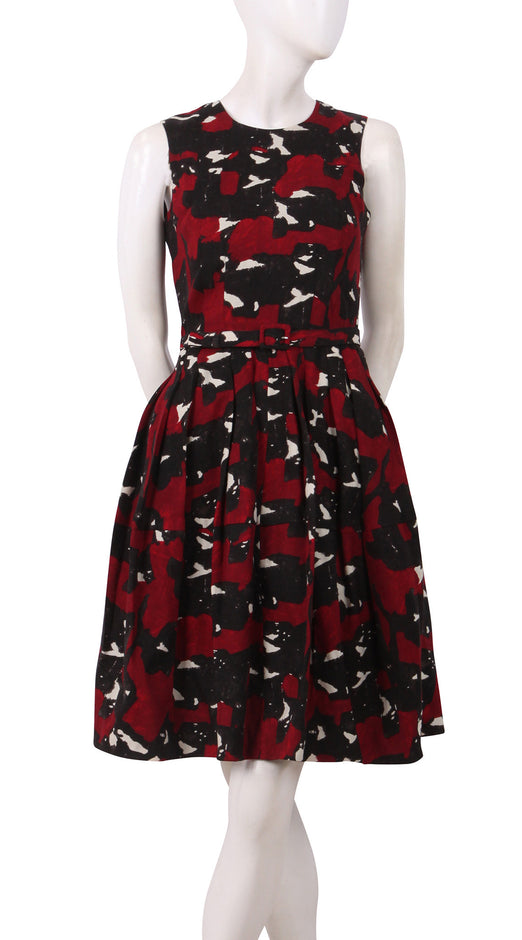 Sleeveless | Degas Black | Dark Black Maroon | Front | Dress By Samantha Sung