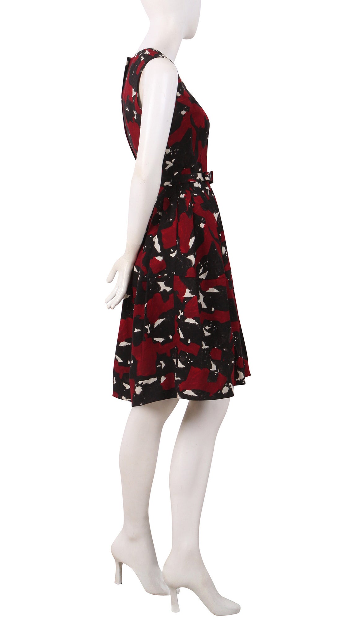 Sleeveless | Degas Black | Dark Black Maroon | Right | Dress By Samantha Sung
