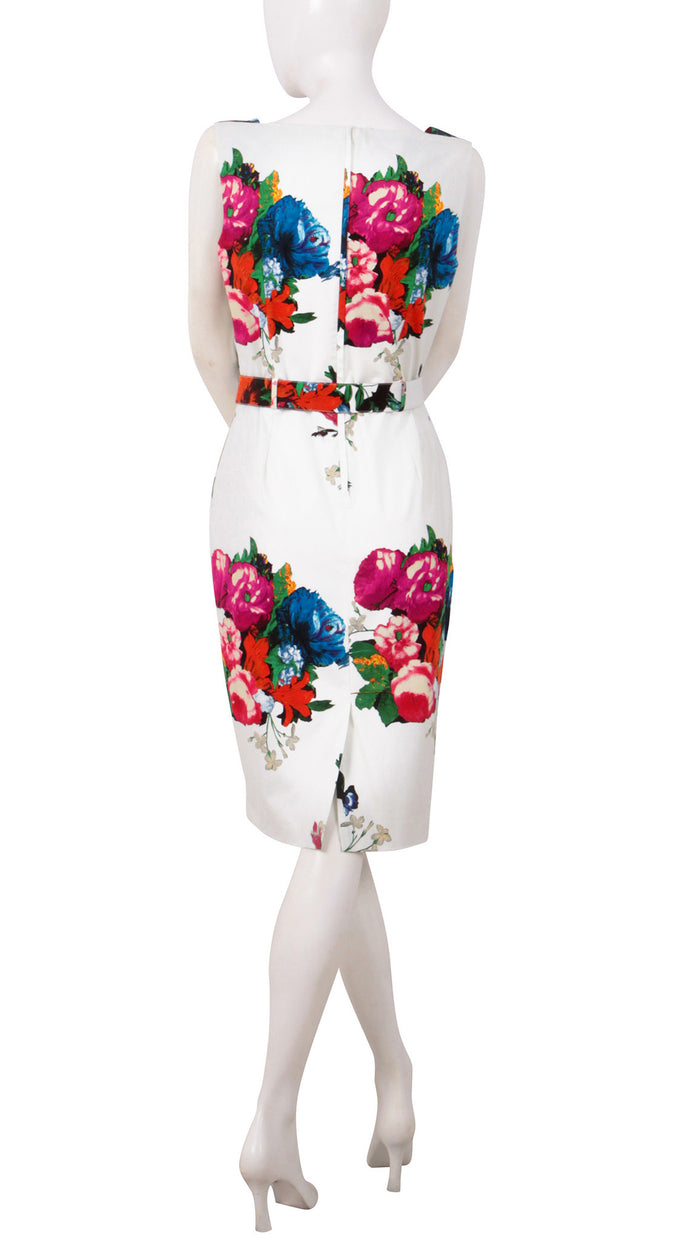 Sleeveless | Dutch Master | Ivory Rose | Back | Dress By Samantha Sung