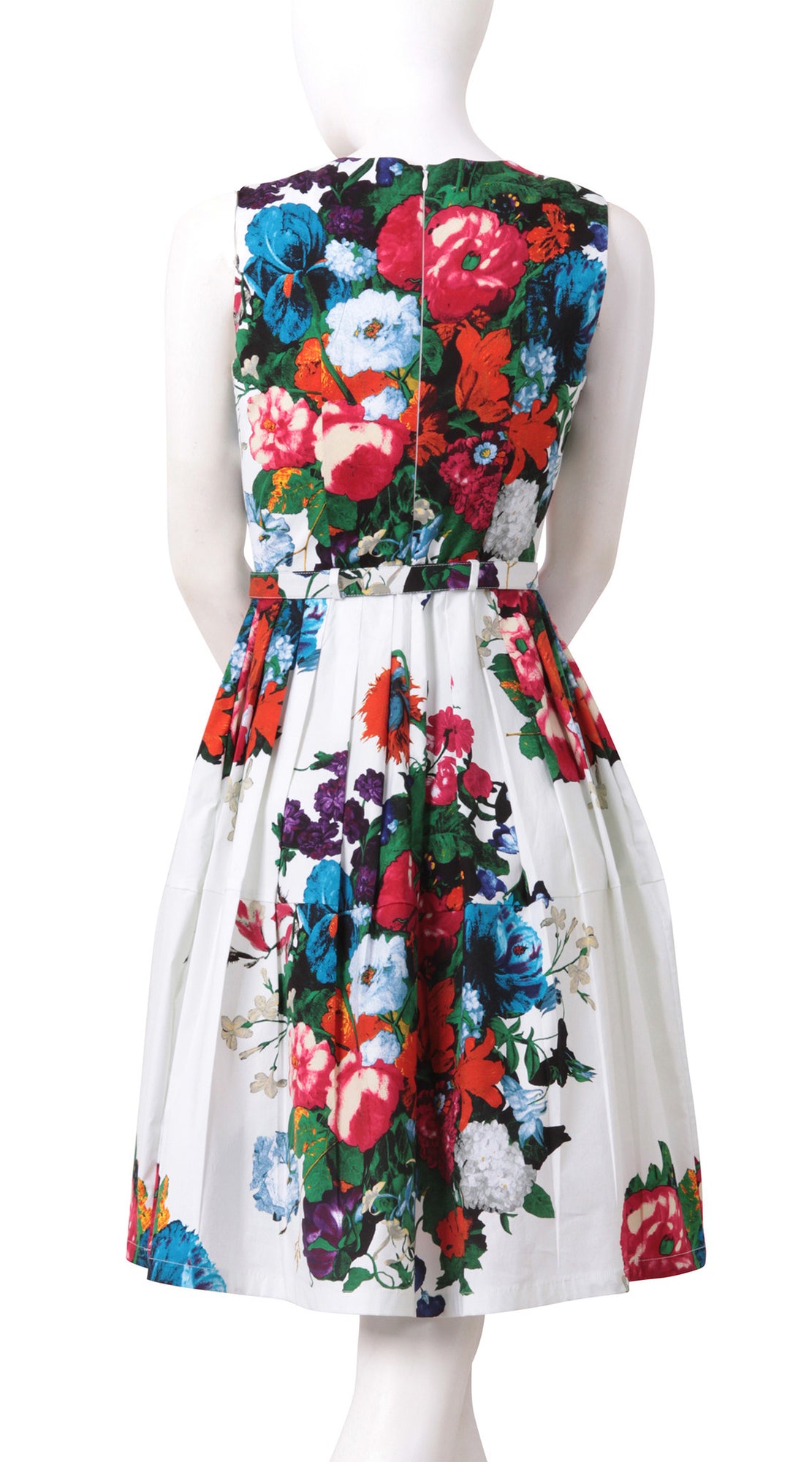 Sleeveless | Dutch Master | White Rose | Front | Dress By Samantha Sung