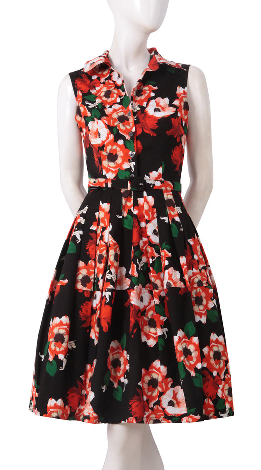 Sleeveless | Holland Master Black | Black Indian Red | Front | Dress By Samantha Sung