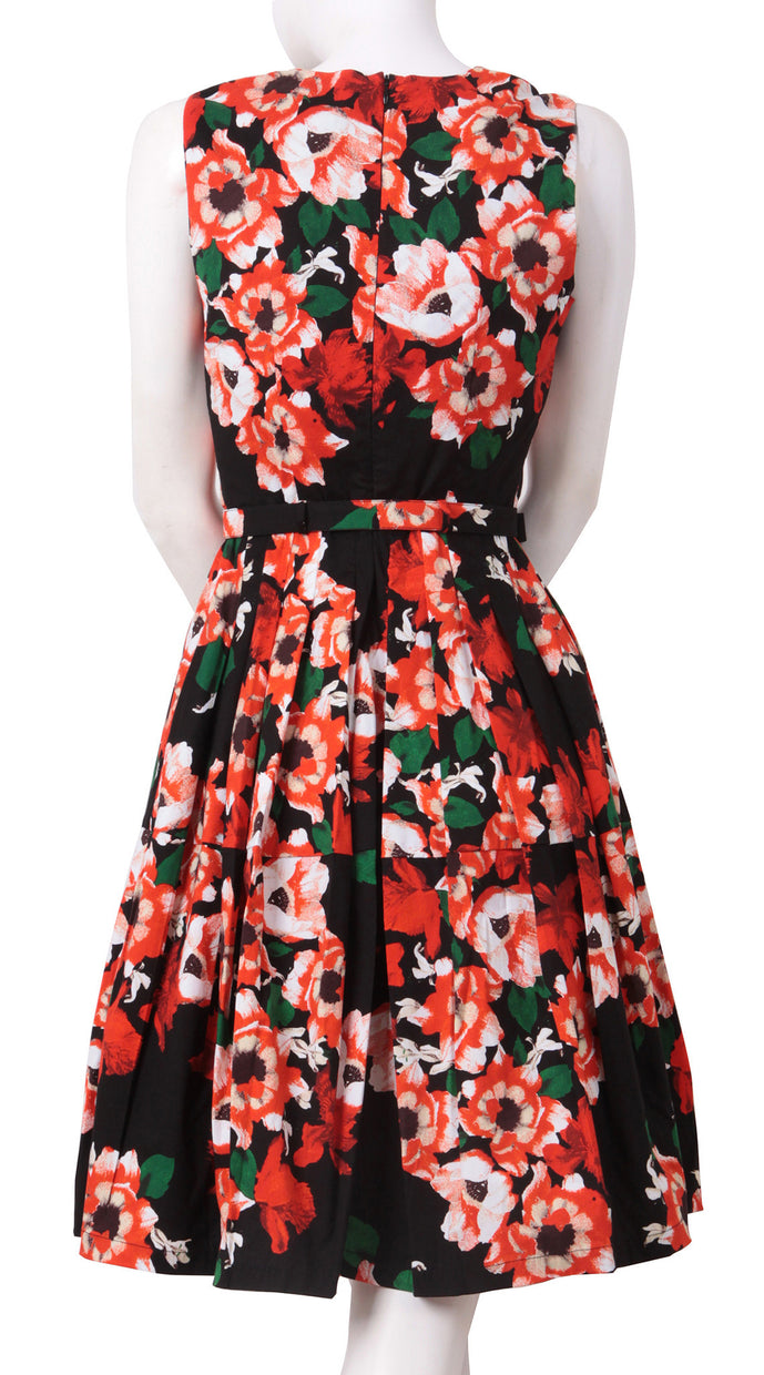 Sleeveless | Holland Master Black | Black Indian Red | Back | Dress By Samantha Sung
