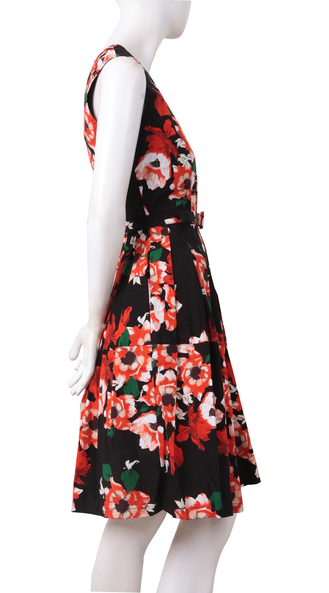 Sleeveless | Holland Master Black | Black Indian Red | Right | Dress By Samantha Sung