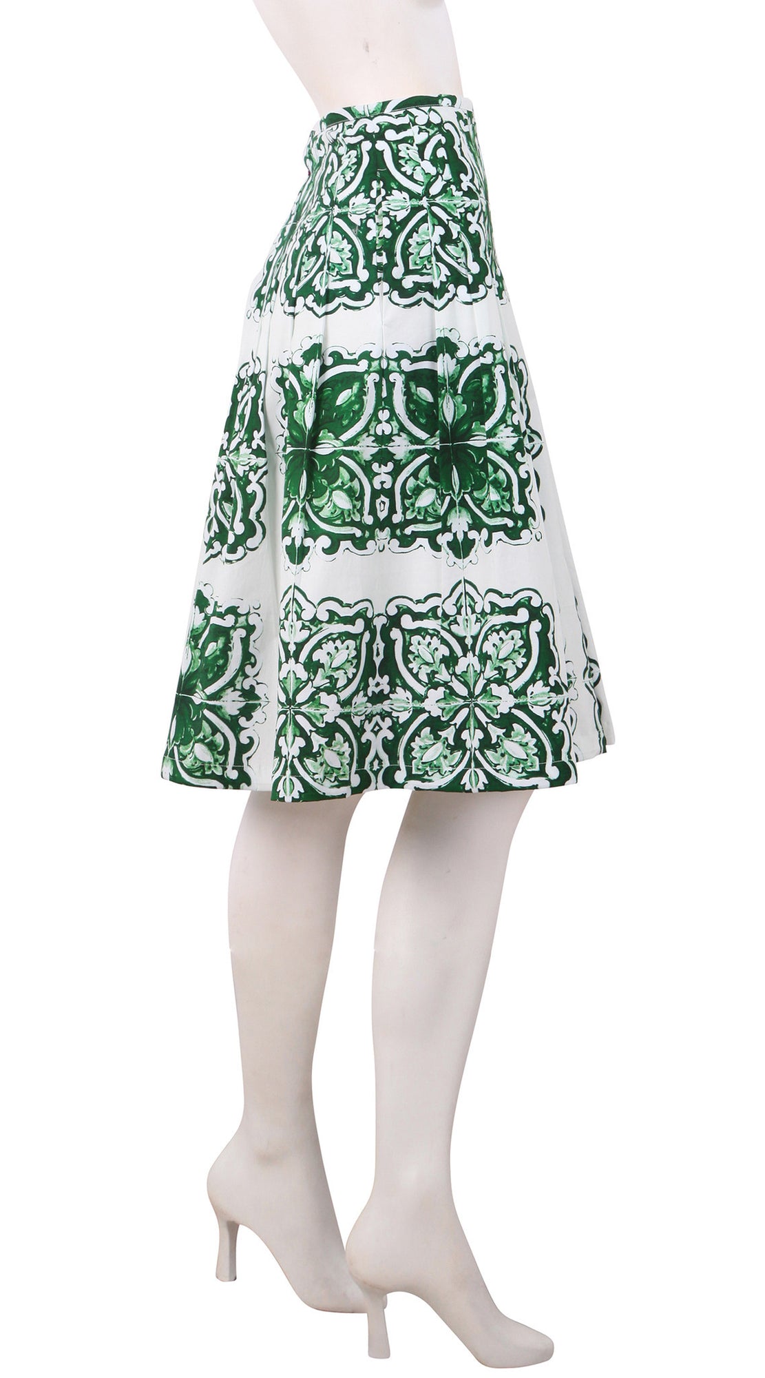 Regular | Maiolica | White Ivy Green | Right | Skirt By Samantha Sung