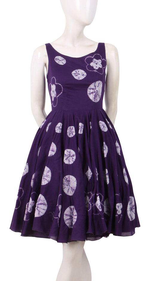 Sleeveless | Multi Shibori | Lilac | Style | Dress By Samantha Sung