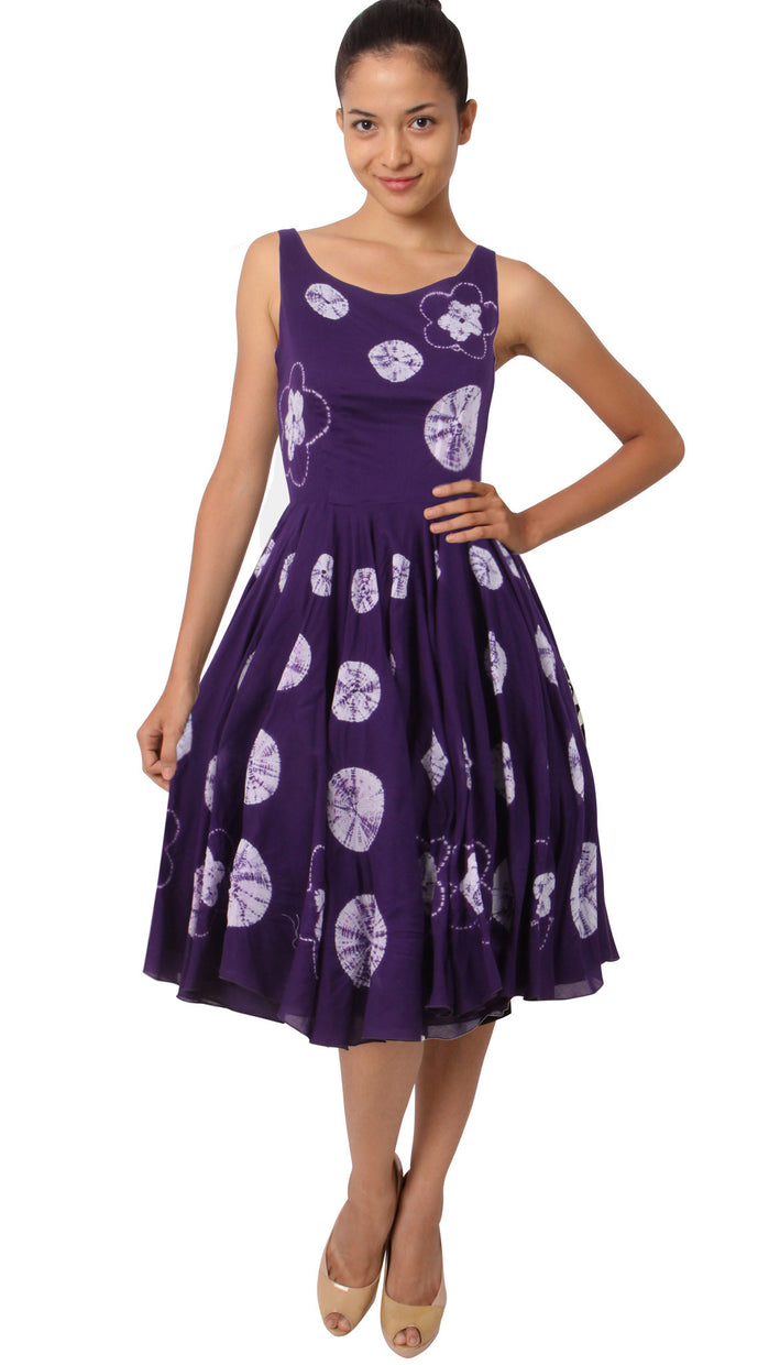 Sleeveless | Multi Shibori | Lilac | Style | Dress By Samantha Sung
