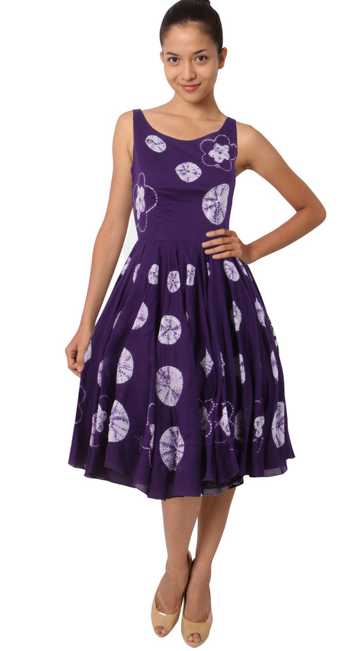 Sleeveless | Multi Shibori | Lilac | Style | Dress By Samantha Sung