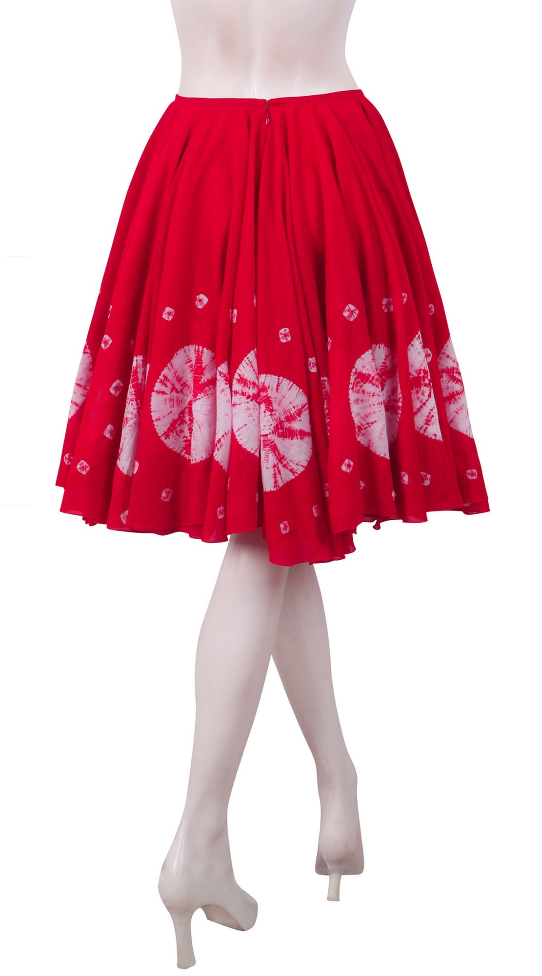 Regular | Nana Shibori | Indian Red | Back | Skirt By Samantha Sung