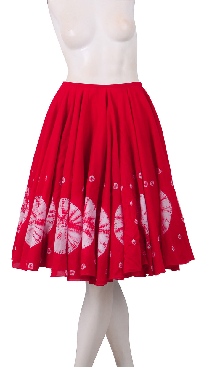 Regular | Nana Shibori | Indian Red | Front | Skirt By Samantha Sung