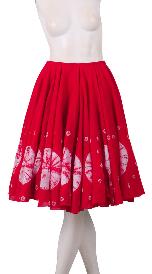 Regular | Nana Shibori | Indian Red | Front | Skirt By Samantha Sung