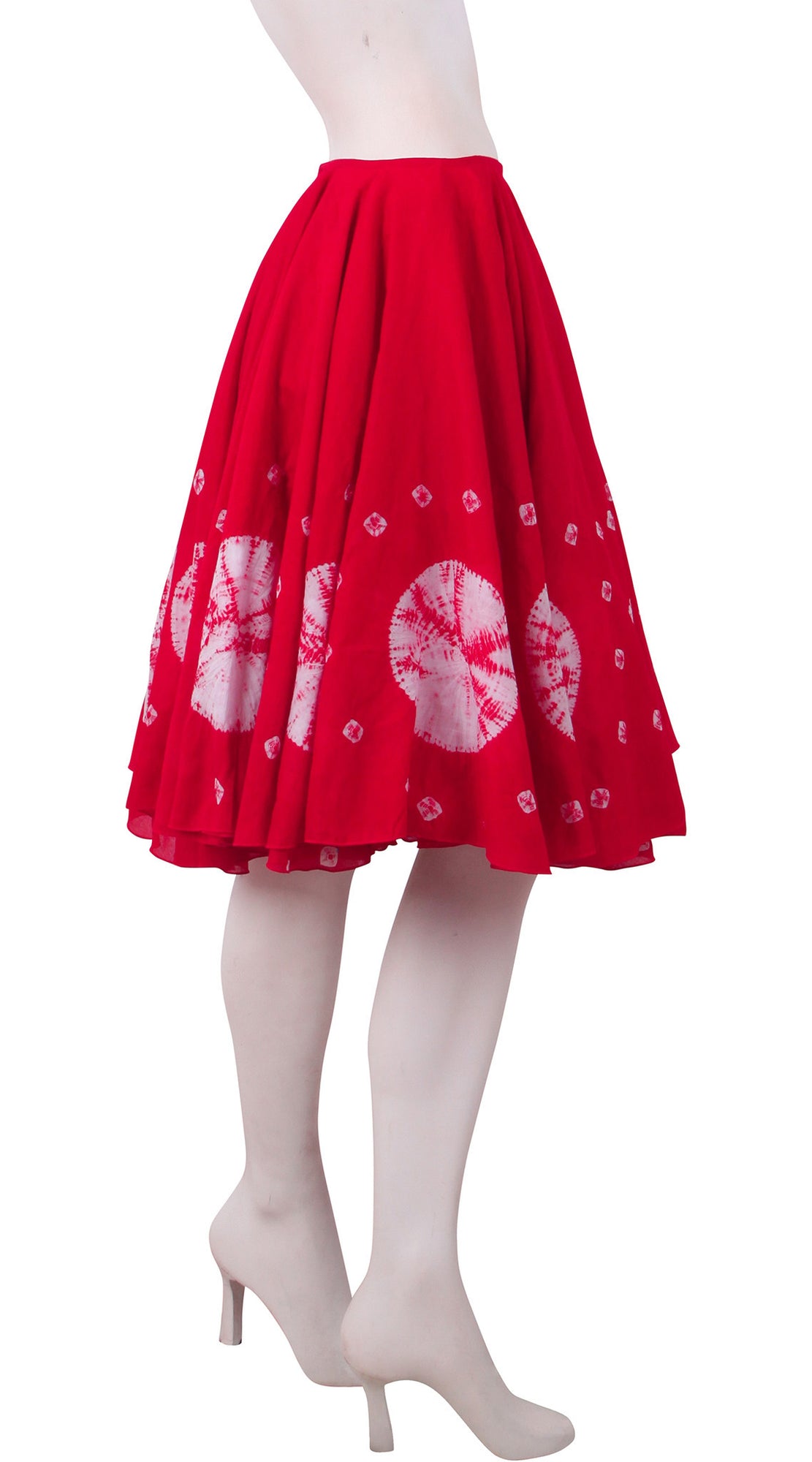 Regular | Nana Shibori | Indian Red | Right | Skirt By Samantha Sung