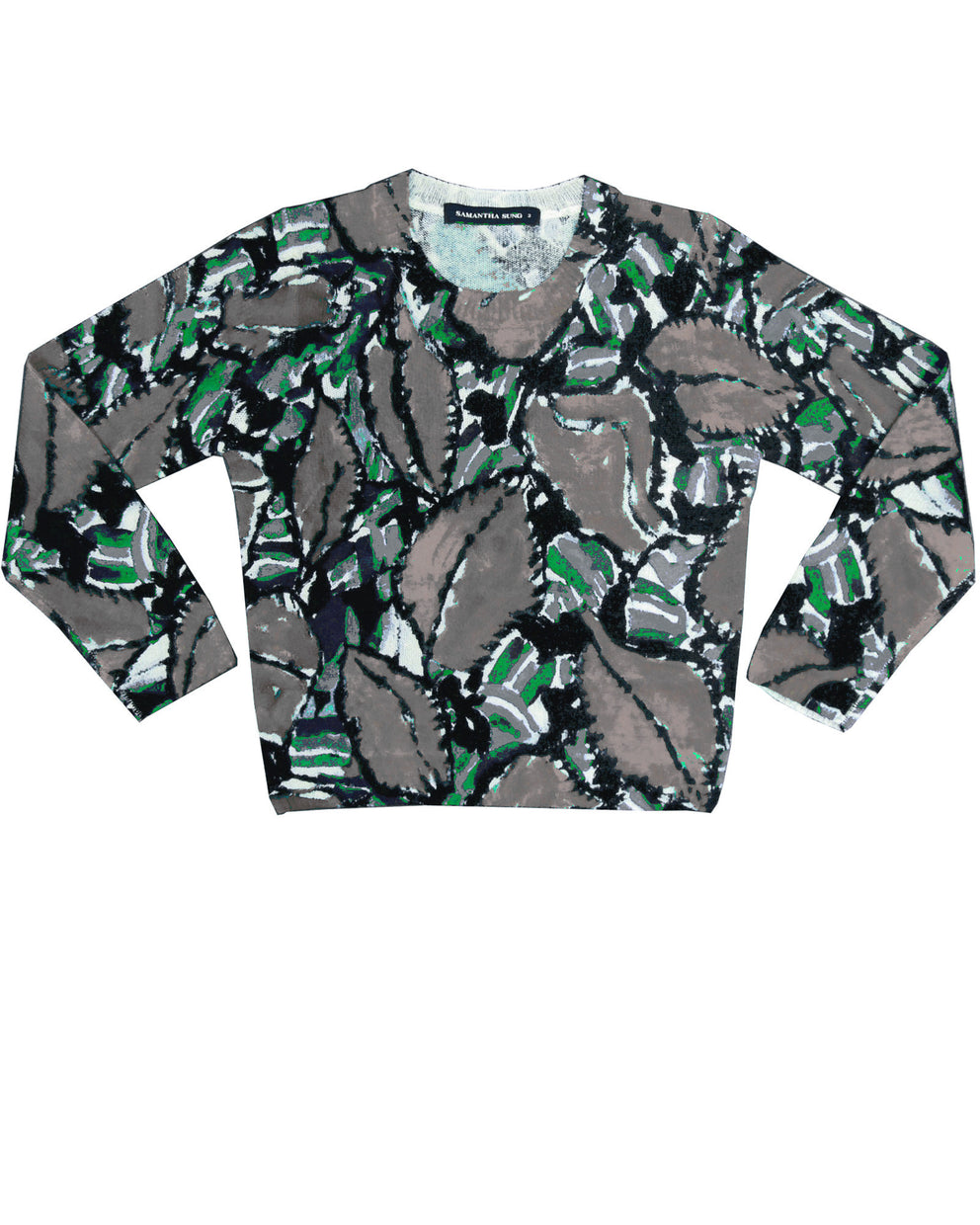 3/4 Sleeve | Velvet Klimt | Deep Grey | Front | Pullover By Samantha Sung