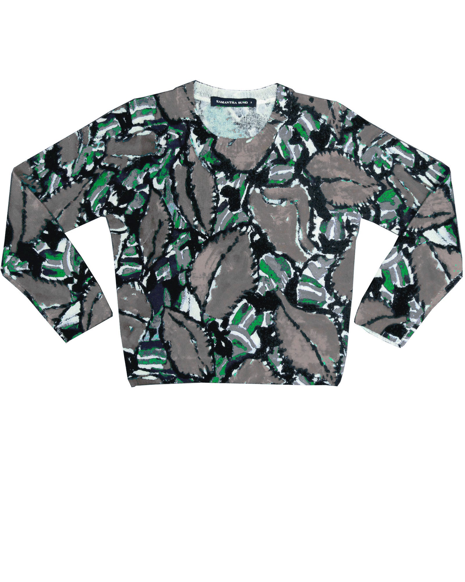 3/4 Sleeve | Velvet Klimt | Deep Grey | Front | Pullover By Samantha Sung
