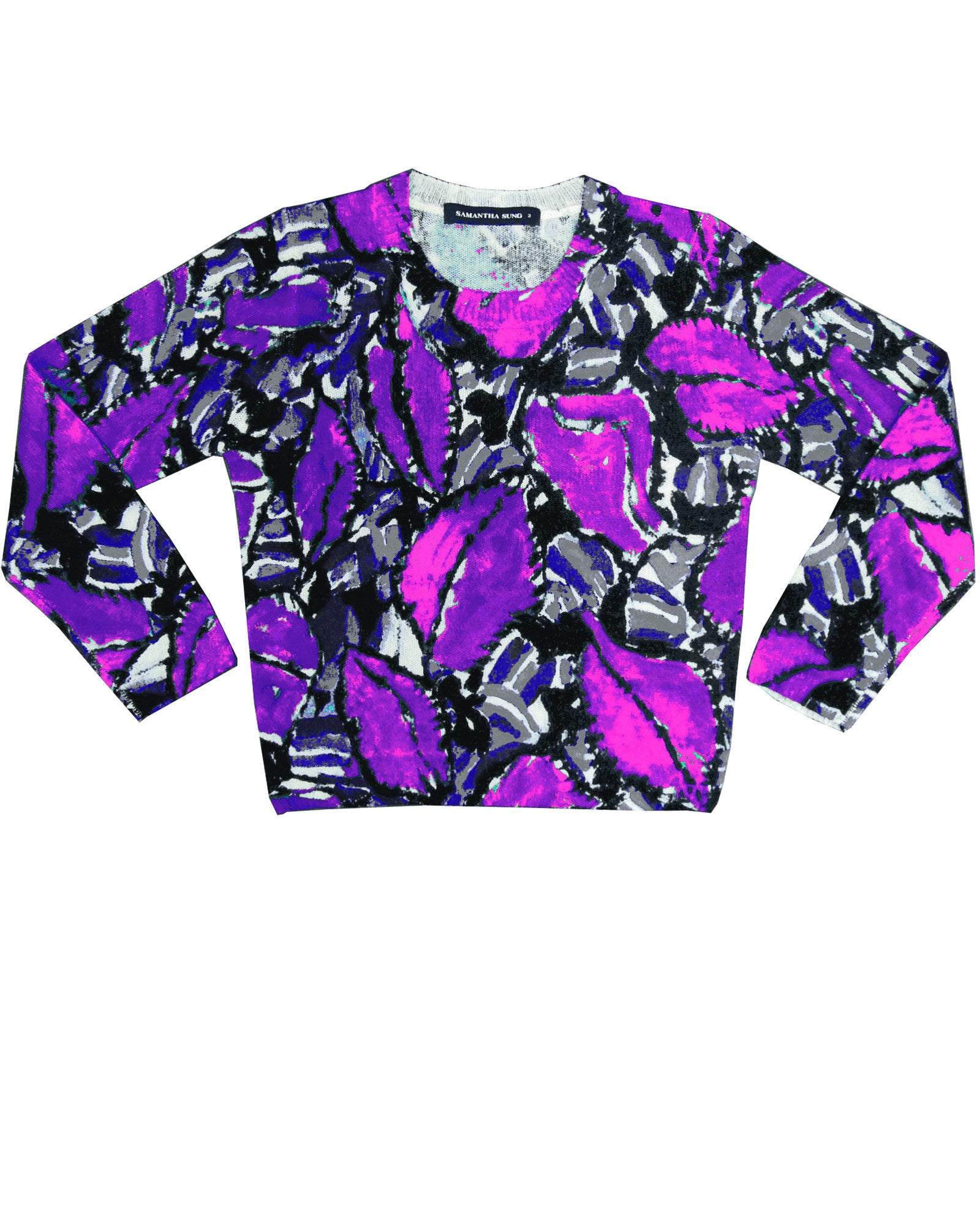 3/4 Sleeve | Velvet Klimt | Deep Lilac | Front | Pullover By Samantha Sung