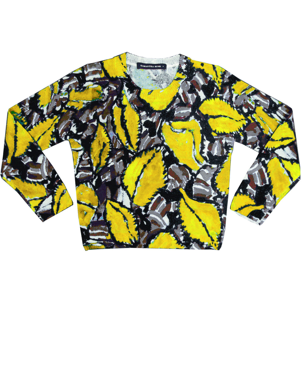 3/4 Sleeve | Velvet Klimt | Deep Yellow | Front | Pullover By Samantha Sung