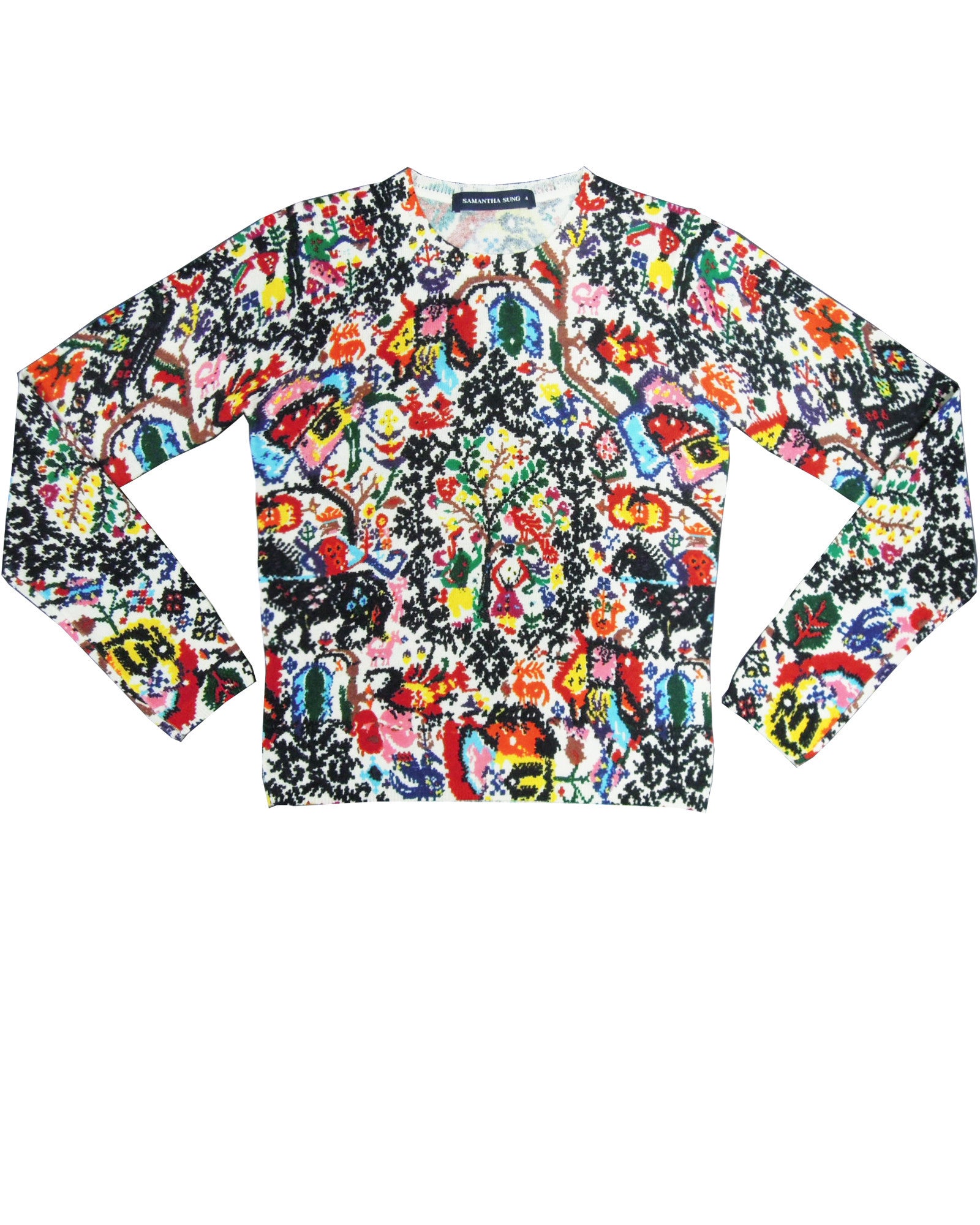 Long Sleeve | Ancient Embroidery | Original | Front | Pullover By Samantha Sung