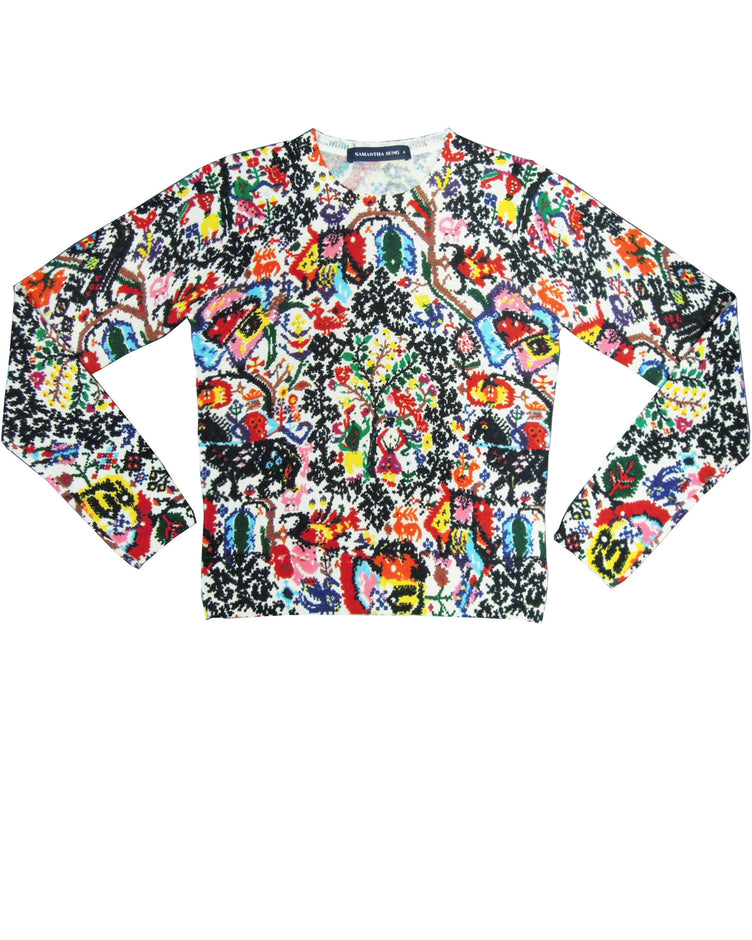 Long Sleeve | Ancient Embroidery | Original | Front | Pullover By Samantha Sung