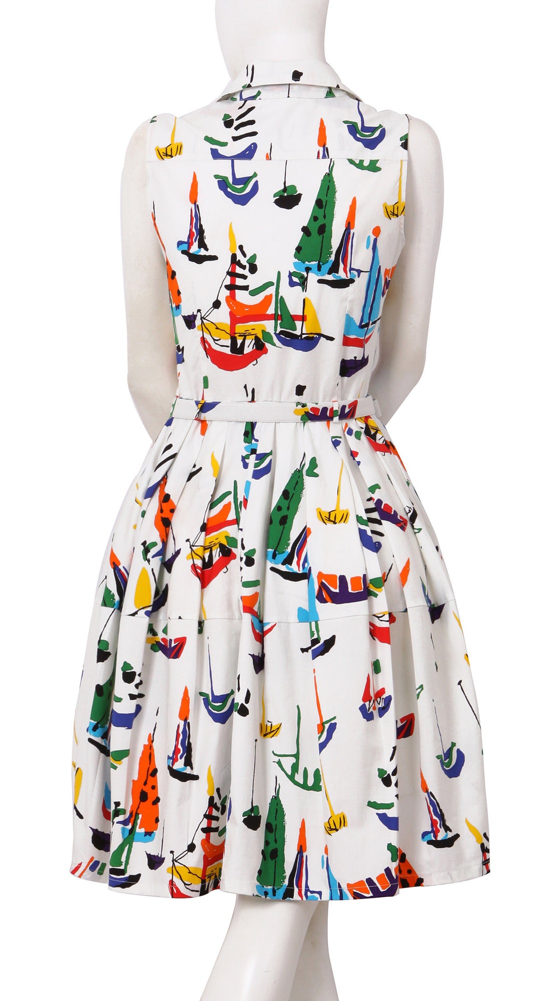 Sleeveless | Sail Boat | Original | Back | Shirt Dress By Samantha Sung