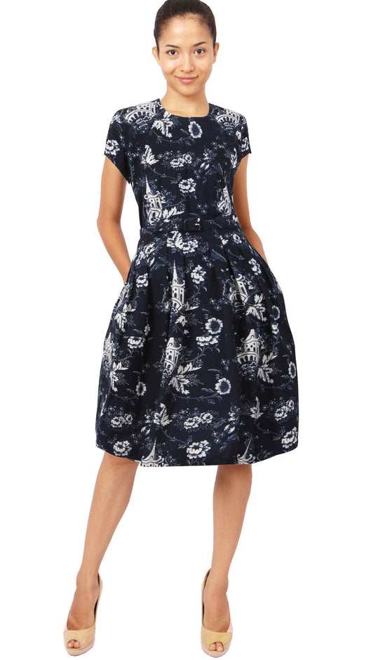 Short Sleeve | Sunshine Indigo | White Indigo | Style | Dress By Samantha Sung