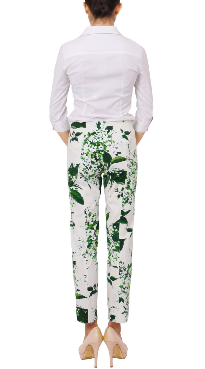 Long | White Blossom | White White | Back | Pants By Samantha Sung