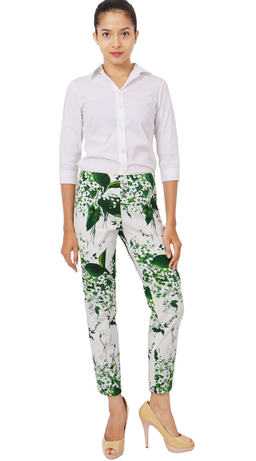 Long | White Blossom | White White | Front-1 | Pants By Samantha Sung