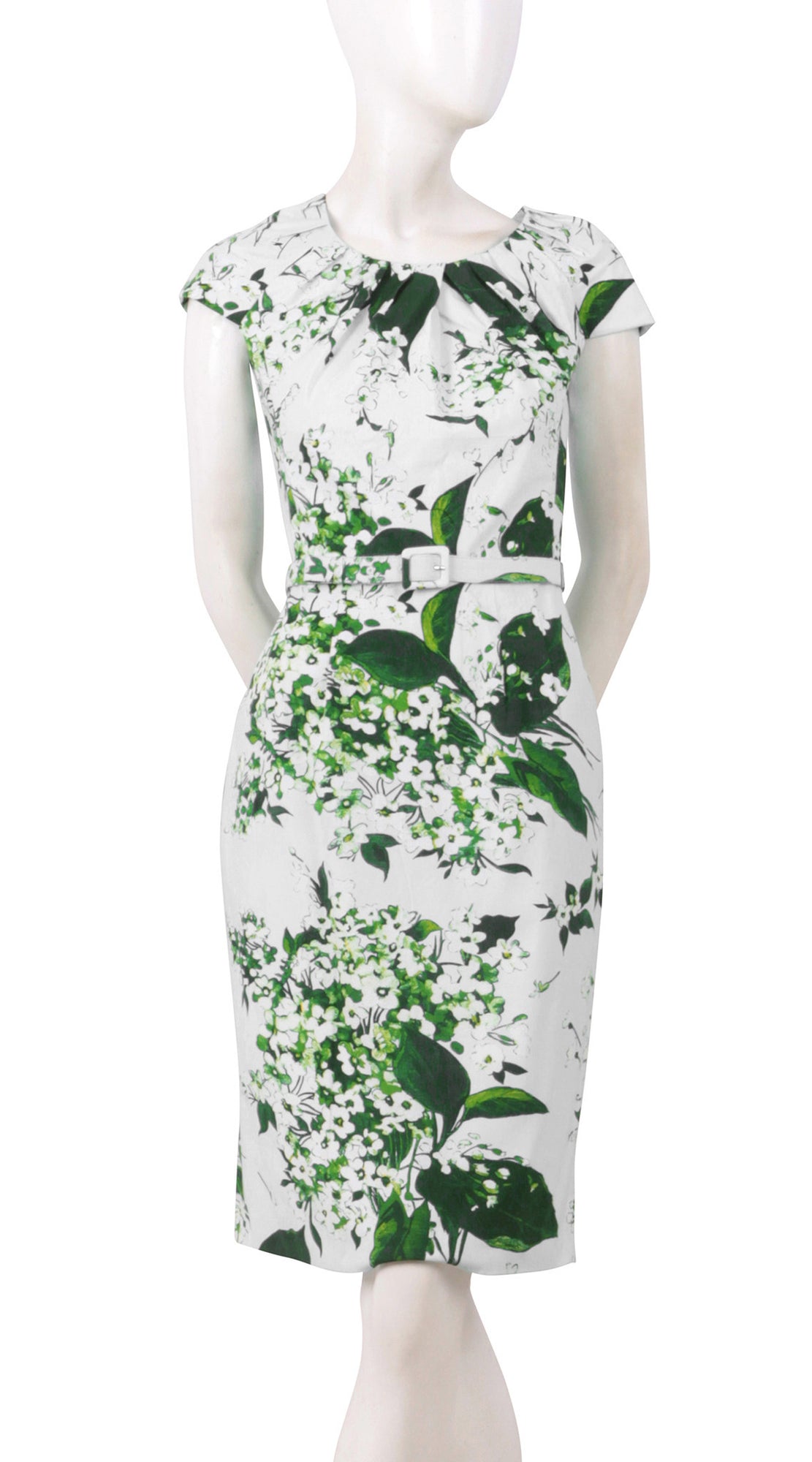 Cap Sleeve | White Blossom | White White | Front | Dress By Samantha Sung