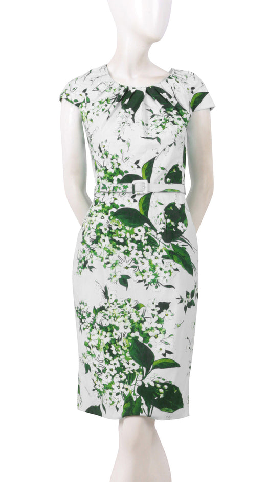 Cap Sleeve | White Blossom | White White | Front | Dress By Samantha Sung