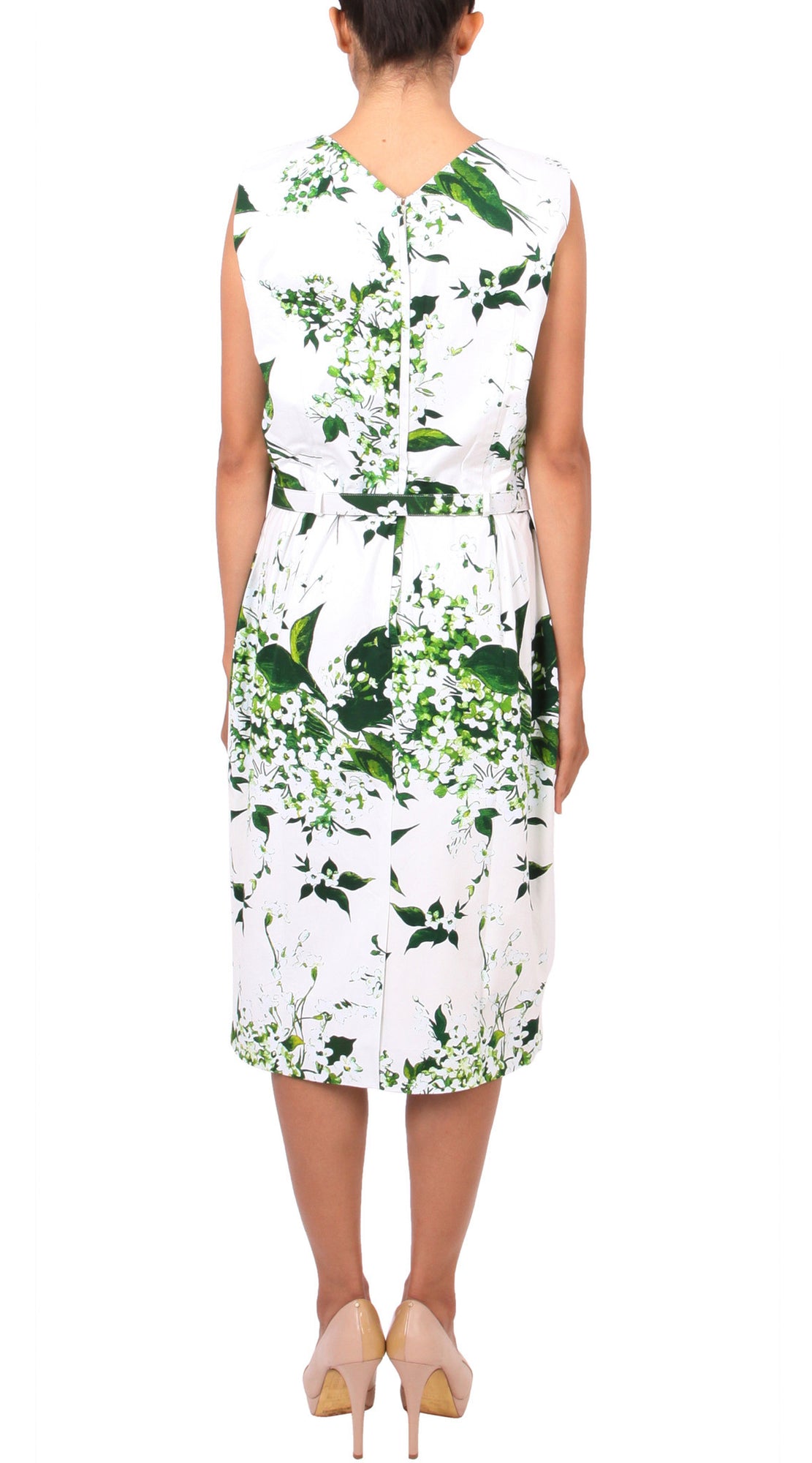 Sleeveless | White Blossom | White White | Back | Dress By Samantha Sung