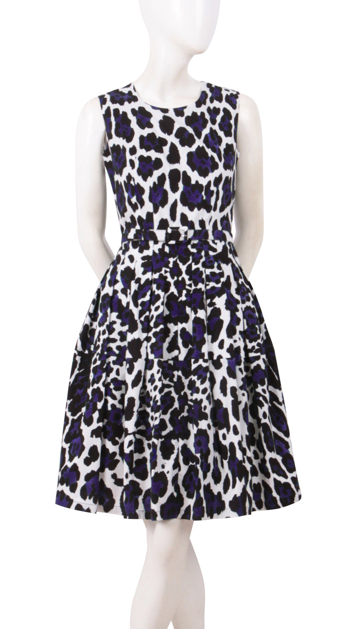 Sleeveless | White Jaguar | White Lilac | Front | Dress By Samantha Sung